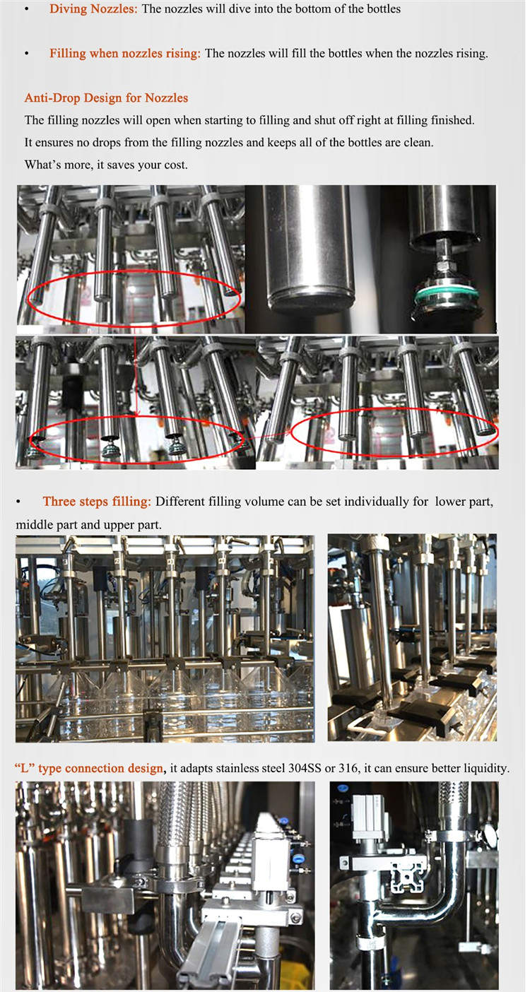 Machine de remplissage de bouteilles à servomoteur automatique 4