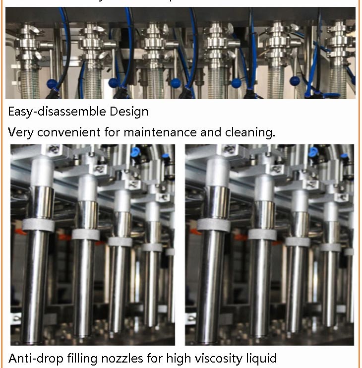 Machine d'embouteillage de miel de pot d'emballage de remplissage bon marché