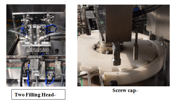Machine de remplissage et de bouchage de bouteilles de sirop KPGX-1 pour médicaments